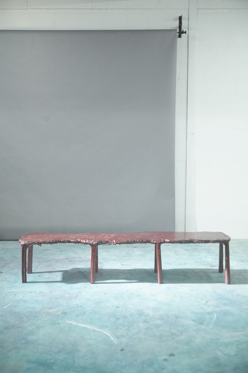 Arena A007, bench with eight legs, by Maarten Alexander. Photo 4 of 17.