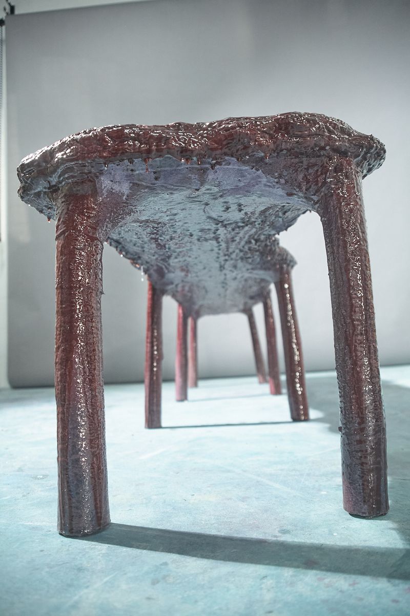 Arena A007, bench with eight legs, by Maarten Alexander. Photo 8 of 17.