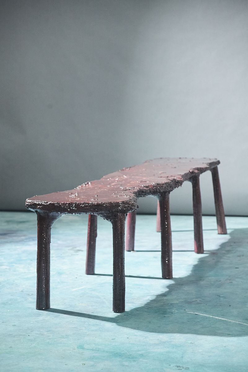 Arena A007, bench with eight legs, by Maarten Alexander. Photo 13 of 17.